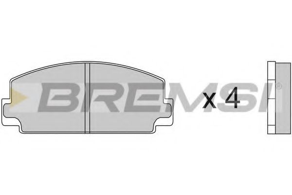 BP2077 BREMSI Bremsanlage Bremsbelagsatz, Scheibenbremse