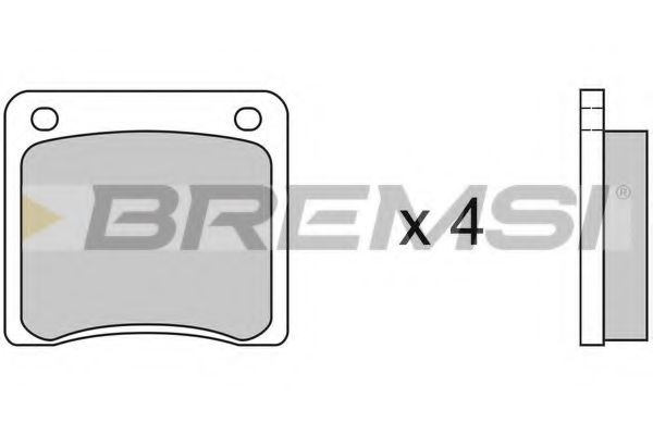 BP2081 BREMSI Brake Pad Set, disc brake