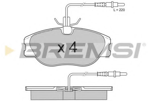 BREMSI BP2598