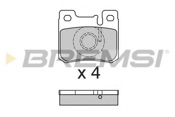 BP2631 BREMSI Brake System Brake Pad Set, disc brake