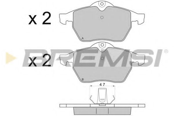 BP2692 BREMSI Brake System Brake Pad Set, disc brake