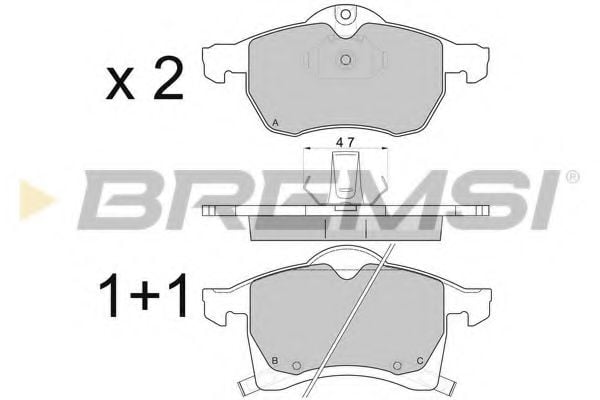 BREMSI BP2811
