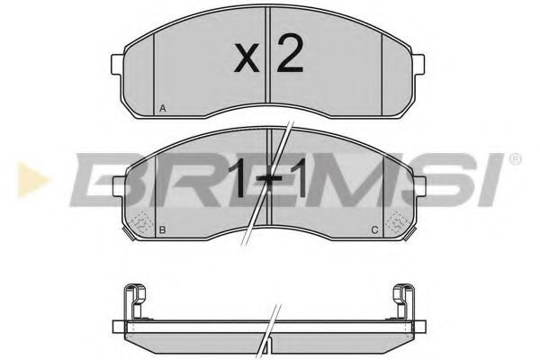 BP2991 BREMSI Brake Pad Set, disc brake