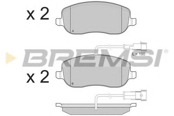 BP3226 BREMSI Brake System Brake Pad Set, disc brake