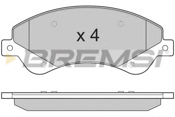 BP3273 BREMSI Brake Pad Set, disc brake