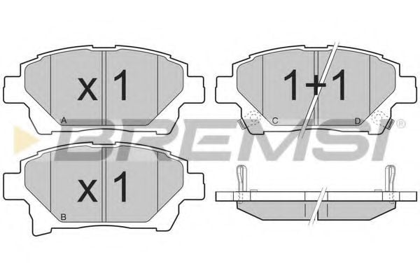 BREMSI BP3393