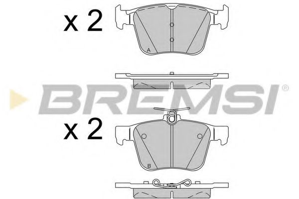 BP3517 BREMSI Bremsanlage Bremsbelagsatz, Scheibenbremse