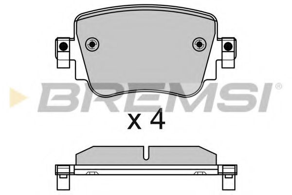 BP3623 BREMSI Brake System Brake Pad Set, disc brake