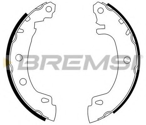 GF0405 BREMSI Brake System Brake Shoe Set