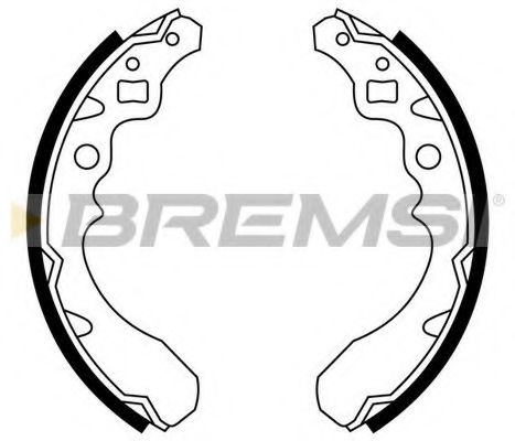 GF0670 BREMSI Brake Shoe Set