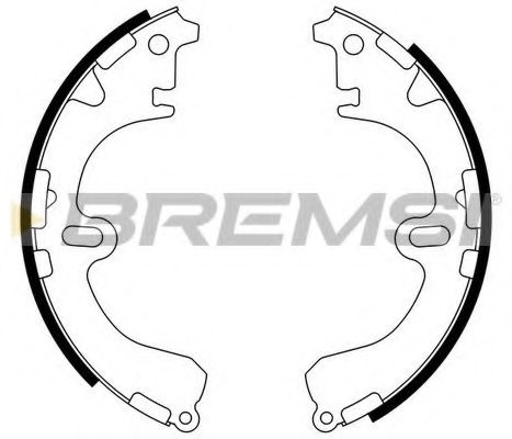GF0933 BREMSI Bremsanlage Bremsbackensatz