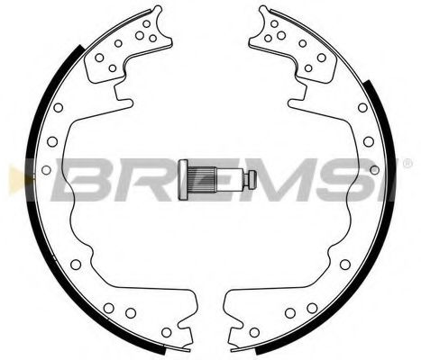 GF4358 BREMSI Brake Shoe Set