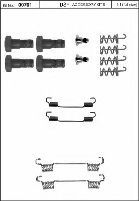 00701 BSF Accessory Kit, parking brake shoes
