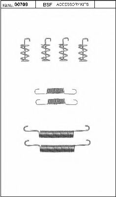 00709 BSF Accessory Kit, parking brake shoes