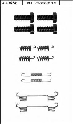 00721 BSF Accessory Kit, parking brake shoes