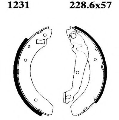 01231 BSF Tensioner Pulley, v-ribbed belt