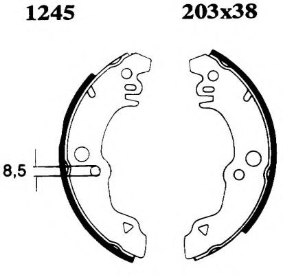 01245 BSF Wheel Suspension Wheel Bearing Kit