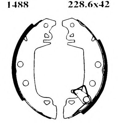 6068 BSF Комплект тормозных колодок