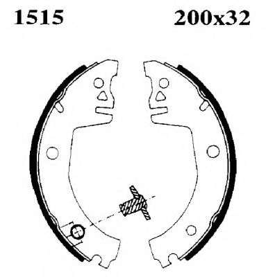 06294 BSF Комплект тормозных колодок