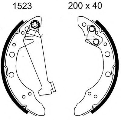 06274 BSF Brake Shoe Set