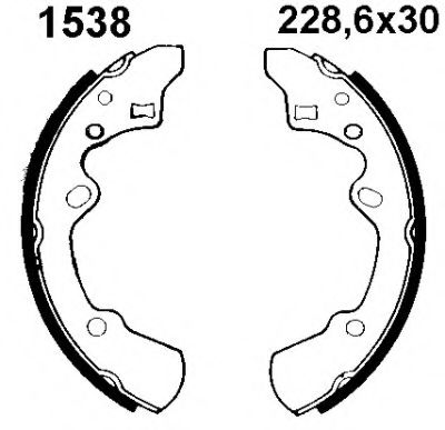 6095 BSF Brake System Brake Shoe Set
