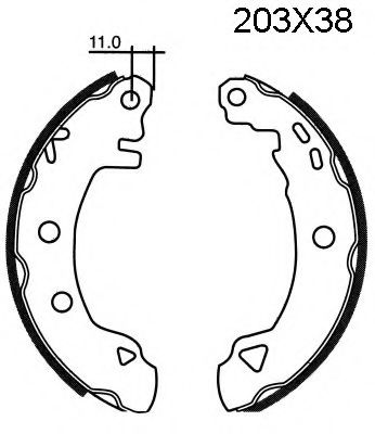 07303 BSF Gasket, cylinder head cover