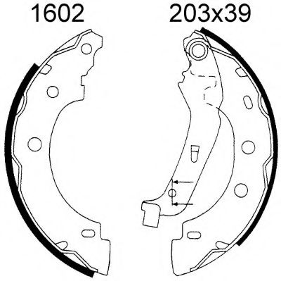 7355 BSF Brake Pad Set, disc brake