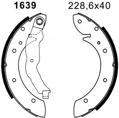6395 BSF Brake System Brake Pad Set, disc brake