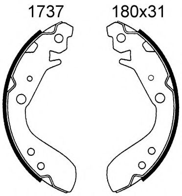 06461 BSF Brake Pad Set, disc brake