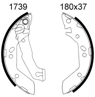 06601 BSF Brake Shoe Set