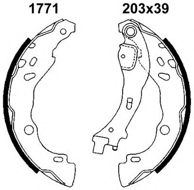 06482 BSF Brake System Brake Pad Set, disc brake