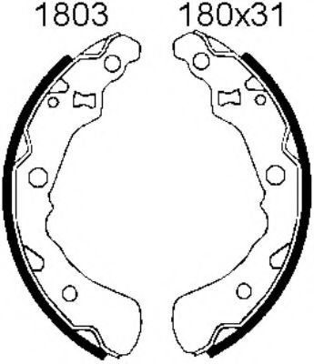 01803 BSF Exhaust System Gasket, exhaust pipe