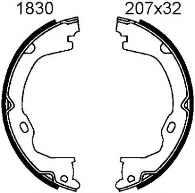 01830 BSF Wheel Suspension Wheel Bearing Kit