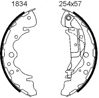 01834 BSF Gasket, cylinder head
