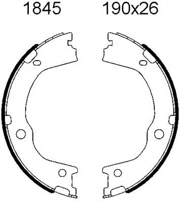 01845 BSF Wheel Suspension Wheel Bearing Kit