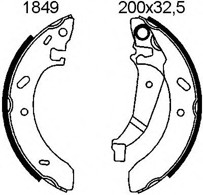 01849 BSF Wheel Suspension Wheel Bearing Kit