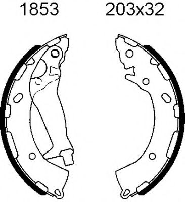 06586 BSF Brake Shoe Set