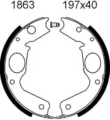 01863 BSF Wheel Suspension Wheel Bearing Kit