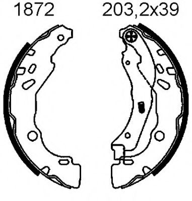 01872 BSF Wheel Suspension Mounting, axle bracket