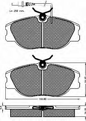 10134 BSF Brake Pad Set, disc brake