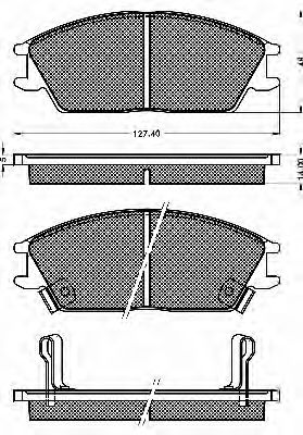10182 BSF Brake Pad Set, disc brake