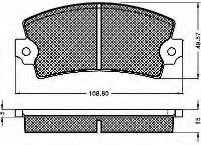 10322 BSF Brake Pad Set, disc brake