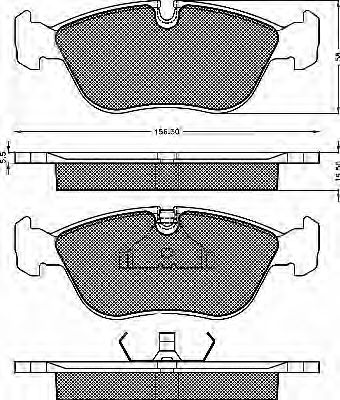 10376 BSF Brake Pad Set, disc brake