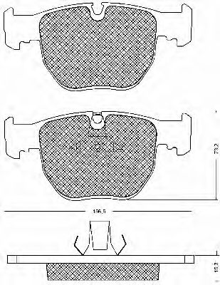 10409 BSF Brake Pad Set, disc brake