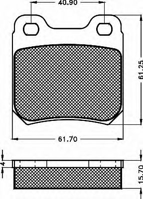 10474 BSF Brake Pad Set, disc brake