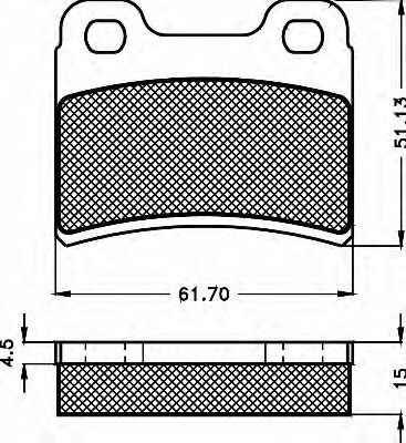 10507 BSF Brake Pad Set, disc brake