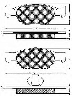 10531 BSF Cylinder Head Gasket, cylinder head