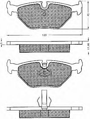 10570 BSF Brake Pad Set, disc brake