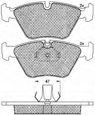 10791 BSF Brake Pad Set, disc brake