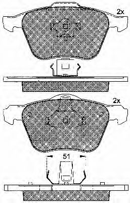 10816 BSF Brake Pad Set, disc brake